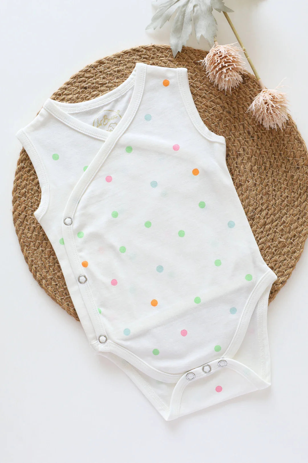 Misty Dot-Kimono Romper