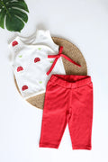 Mushroom Meadow Kids Kimono Top & Pant Set