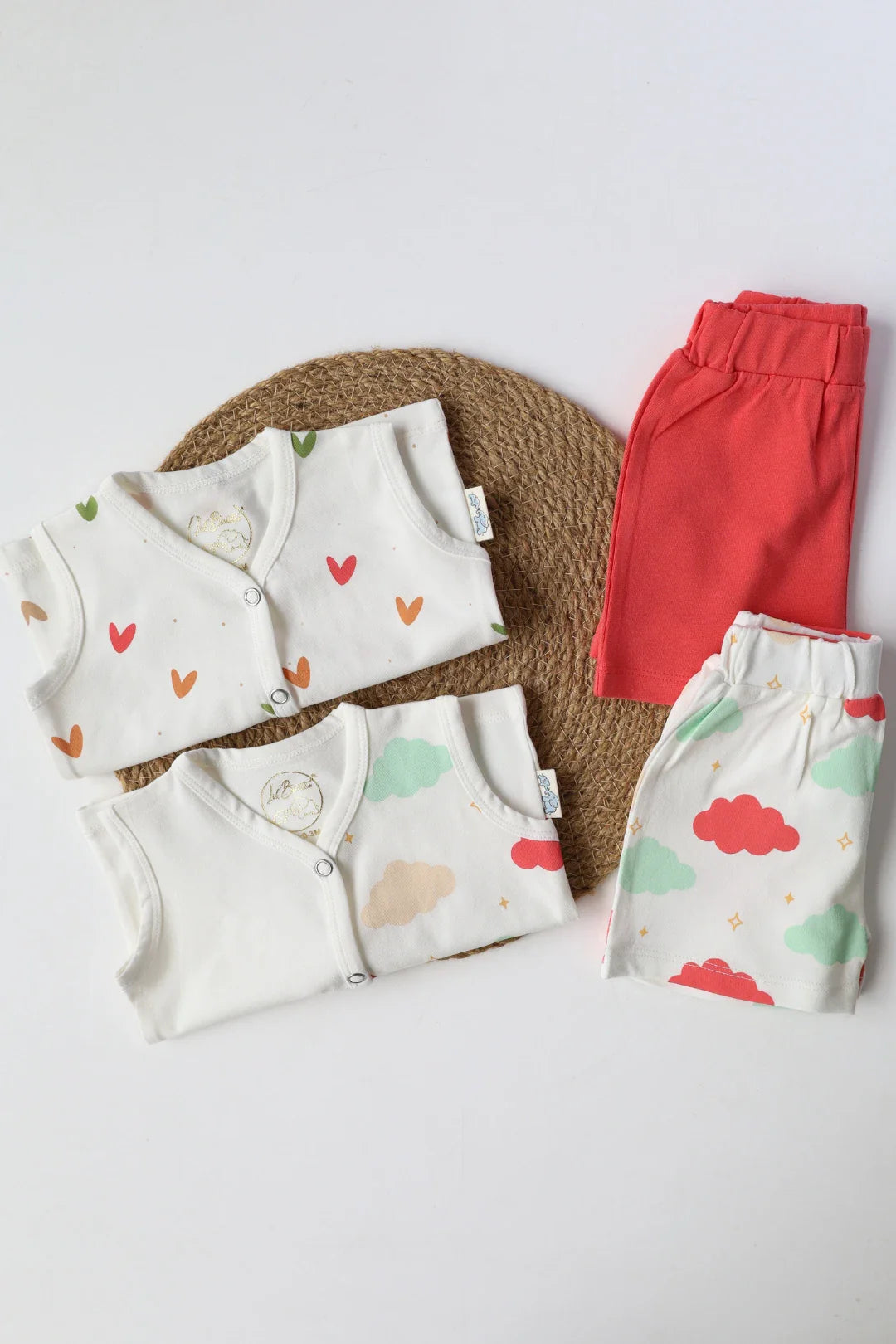 Newborn Jabla and Shorts-Heart Drift