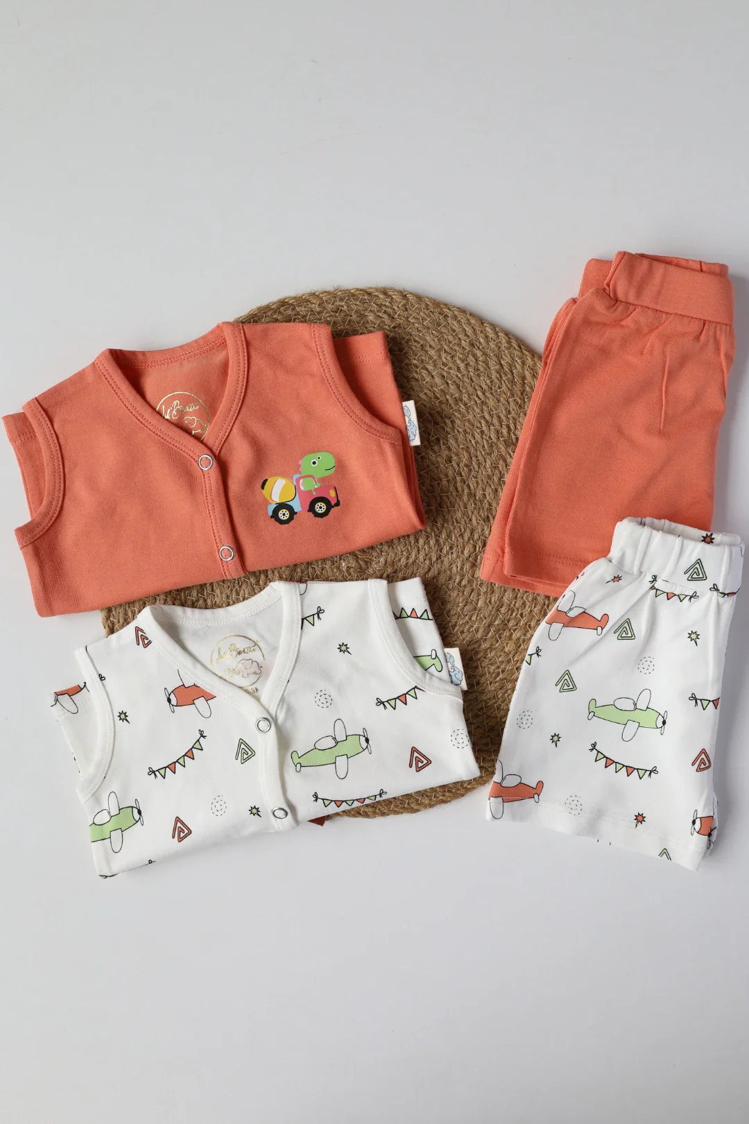 Newborn Jabla and Shorts-Wheels and Wings