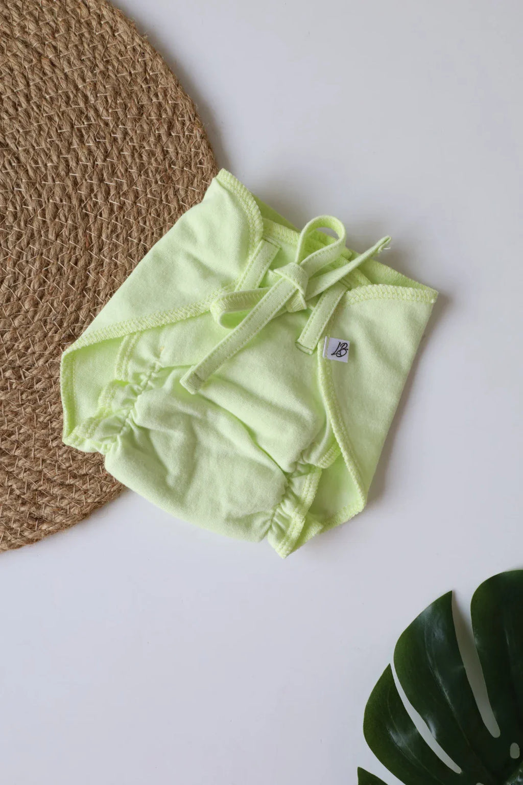 Olive Green-Newborn Nappy
