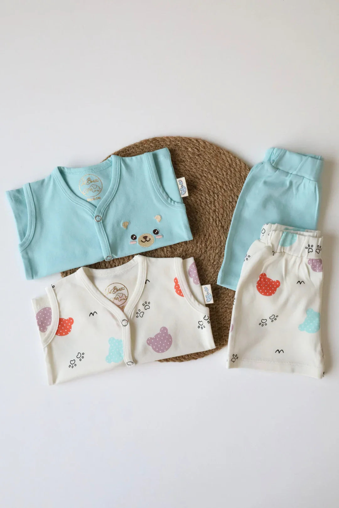 Pack of 2-Newborn Jabla and Shorts-Bearington