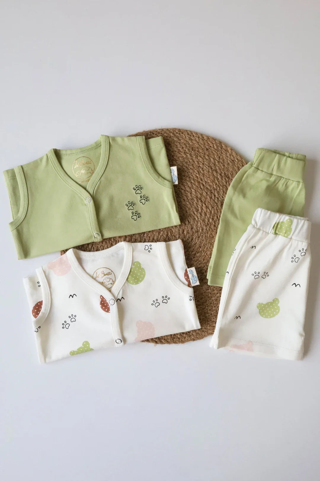 Pack of 2-Newborn Jabla and Shorts-Bearnard
