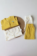 Pack of 2-Newborn Jabla and Shorts-Golden Flutter