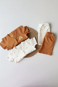 Pack of 2-Newborn Jabla and Shorts-Mocha Bow