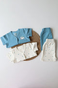 Pack of 2-Newborn Jabla and Shorts-Sapphire Daisy