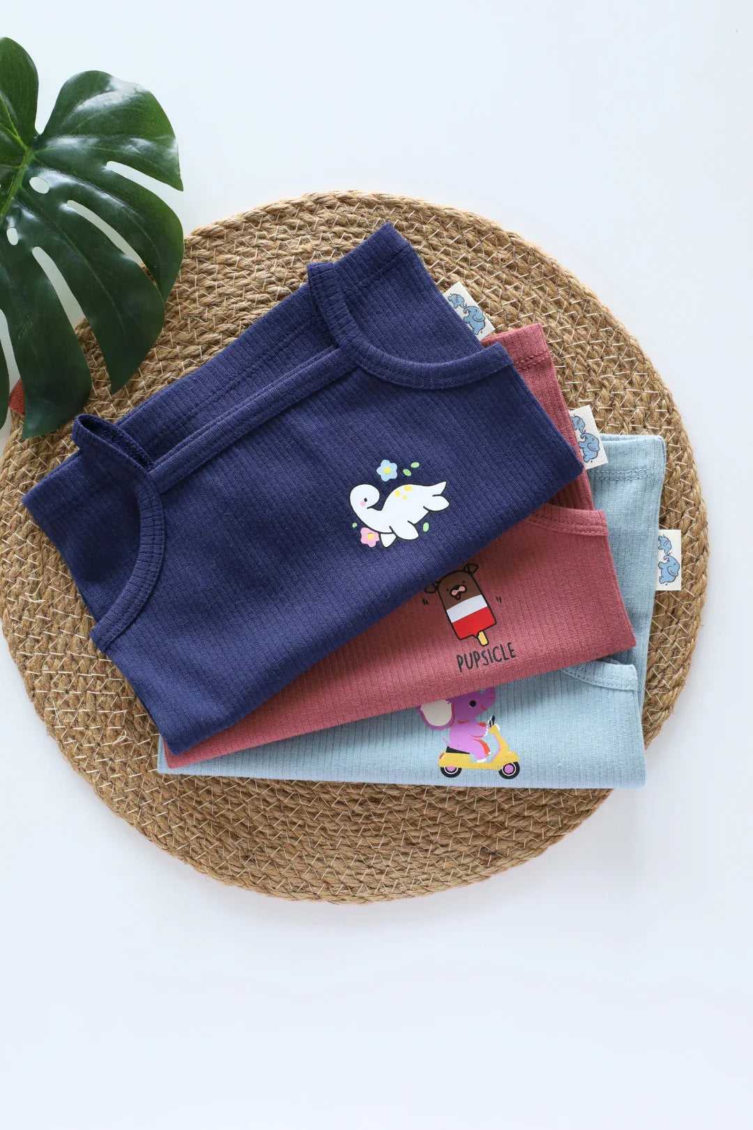 Pack of-3 Baby Sleeveless Top-C-31
