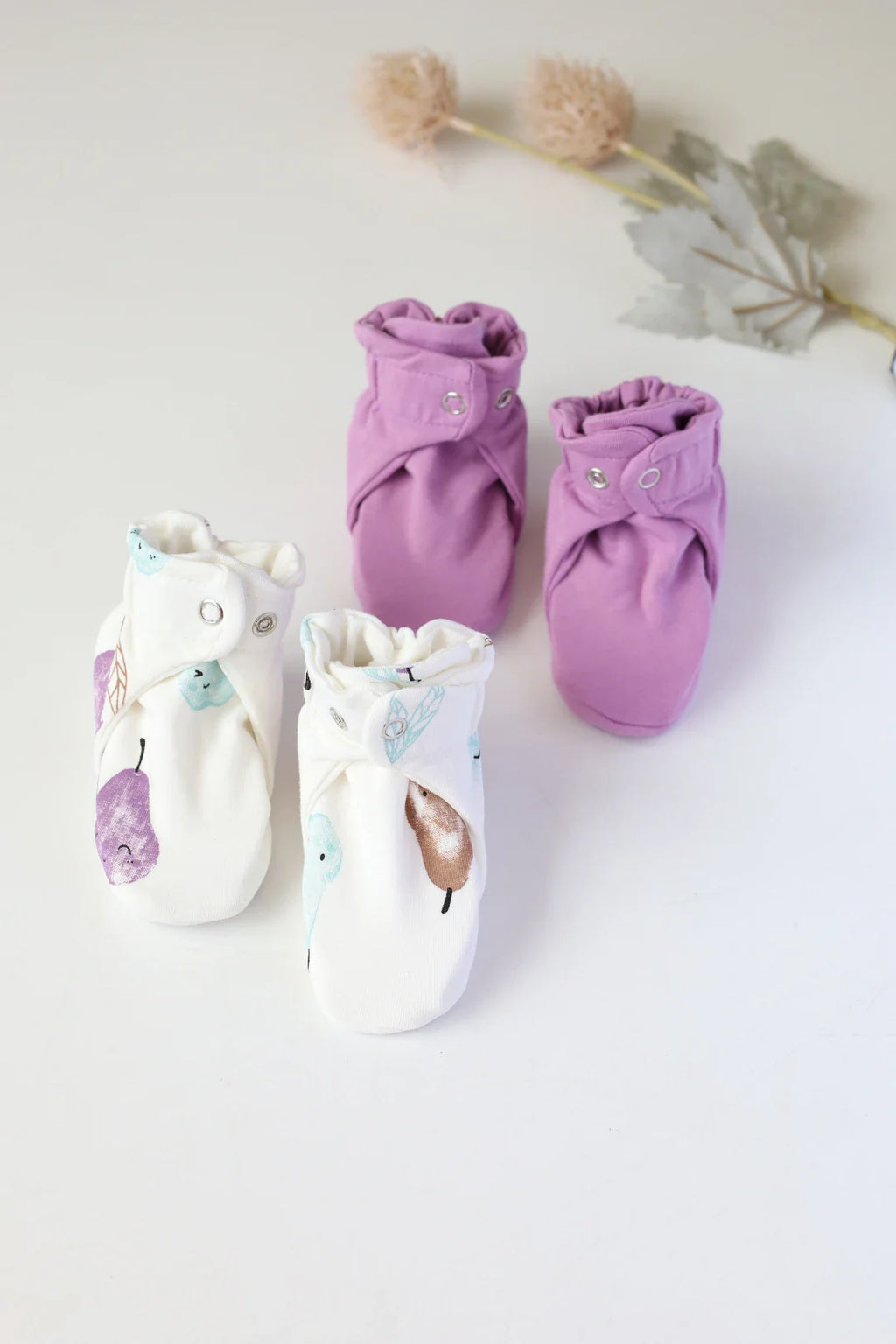 Perfect Pear-Baby Booties Pack of 2