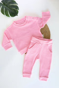 Petal Puff Kids and Baby Waffle Co-Ord Set