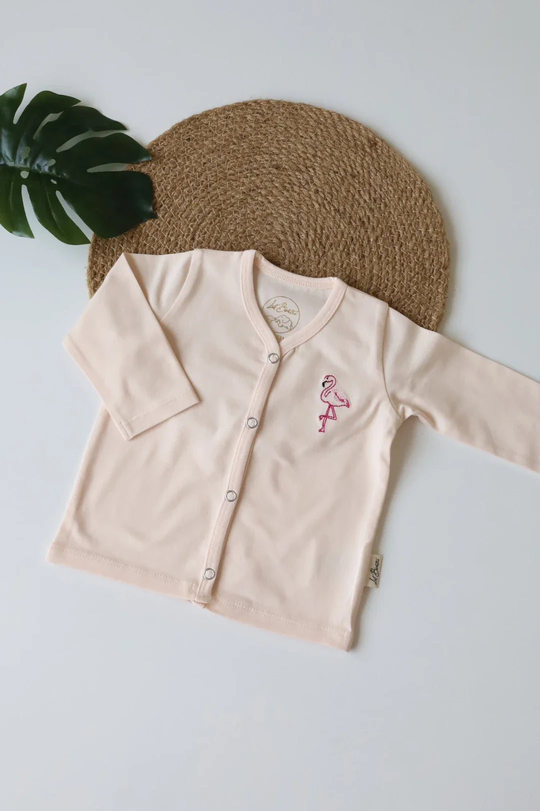 Pink Feather-Newborn Baby Full Sleeve Jabla