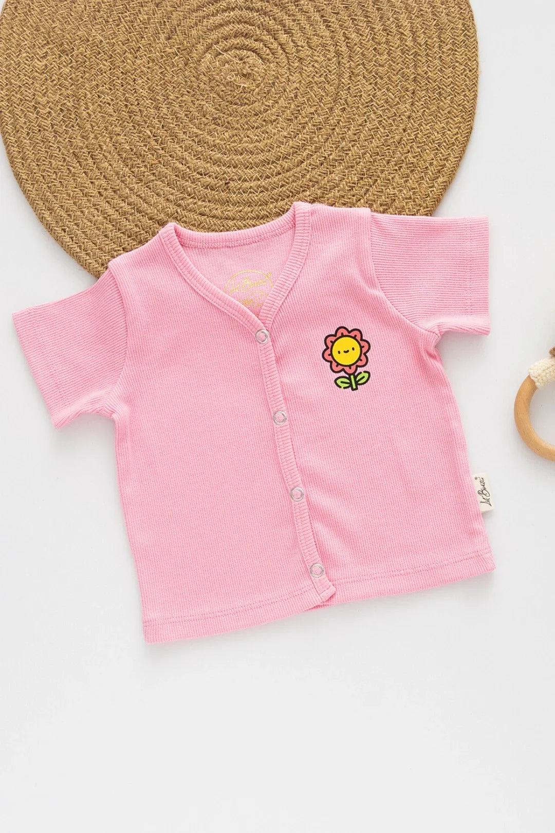 Pink Posie-RibKnit-Newborn Jabla