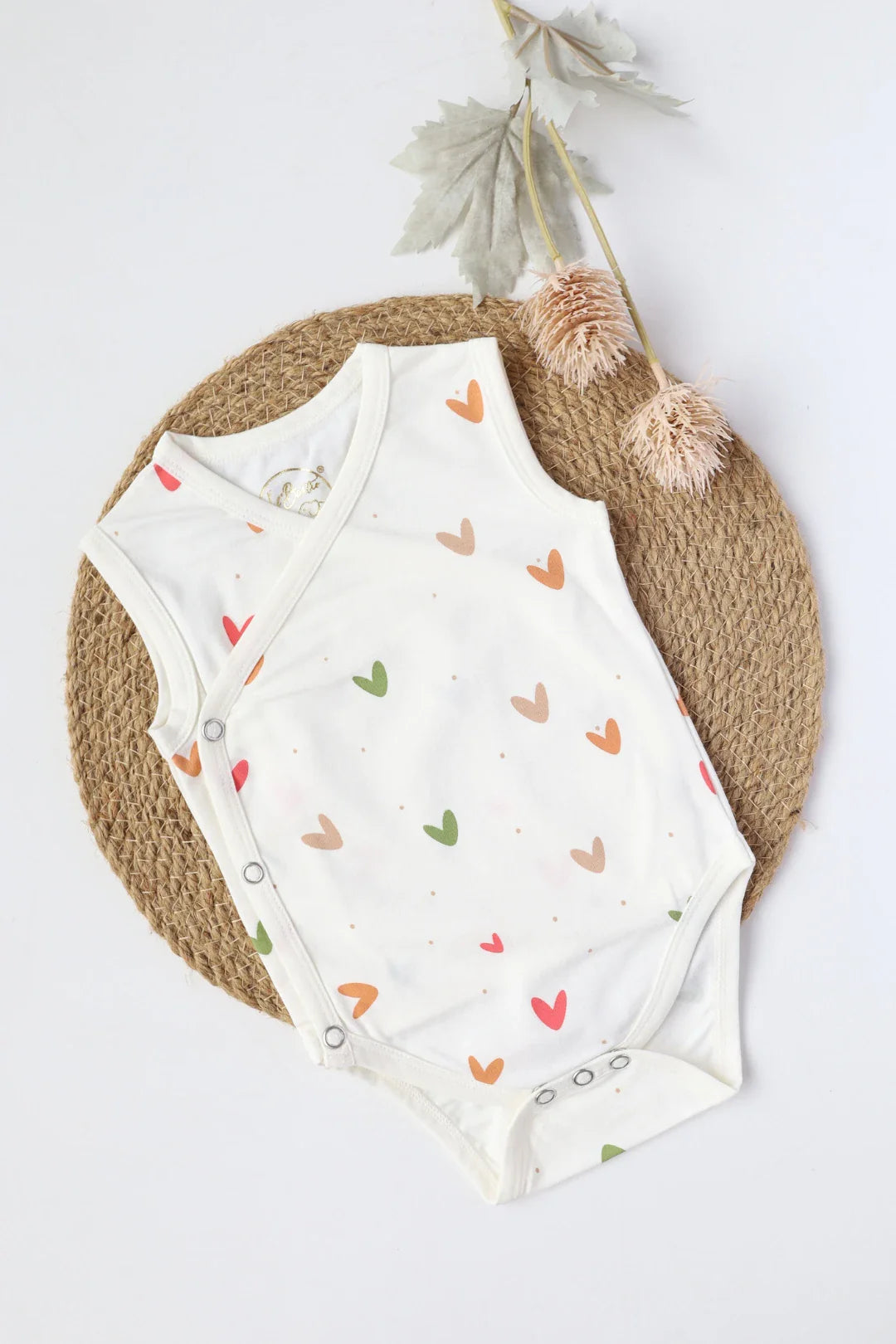 Prism Heart-Kimono Baby Romper
