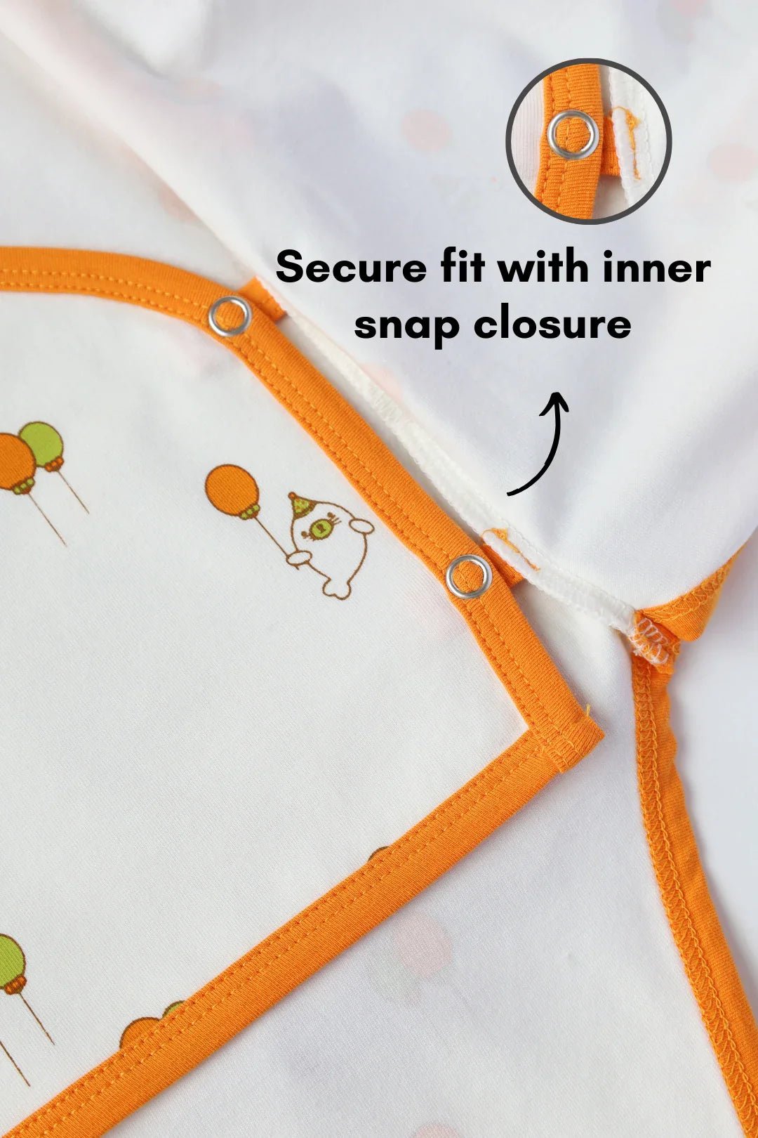 Puffy Seal-Kimono Baby Romper