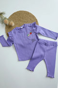 Purple Twilight-Girls Top and Pant Set