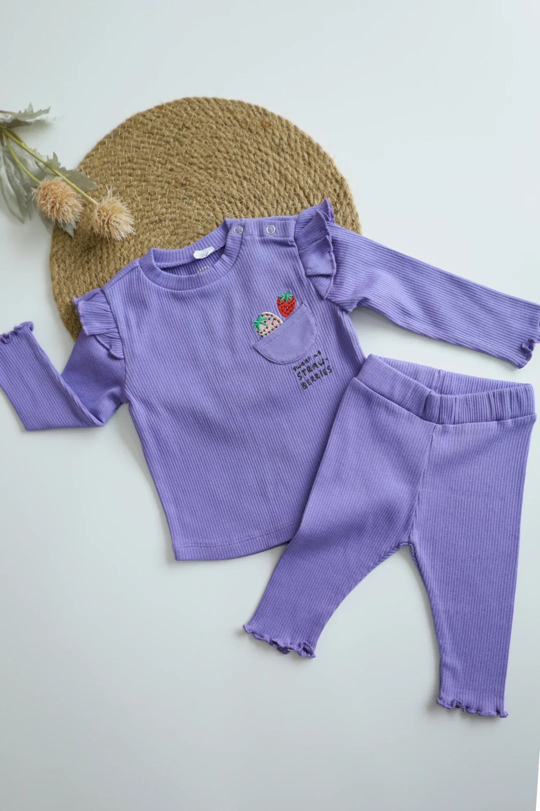 Purple Twilight-Girls Top and Pant Set