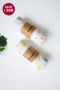 Rainbow's Down-Muslin Baby Swaddle-Pack of 2