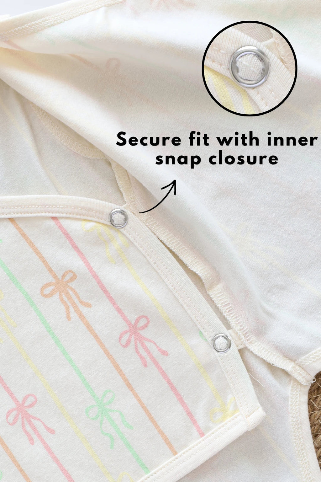 Ribbon Pop-Kimono Romper