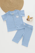 Roar Buddy-RibKnit-Unisex Baby Top and Pant Set