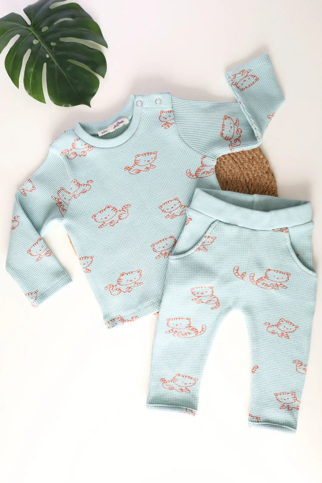 Roary Tiger-Kids and Baby Waffle Co Ord Set