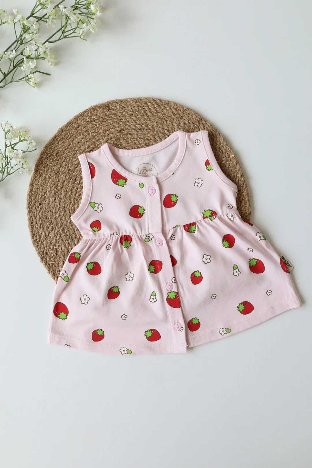 Rosy Pearls-Baby Frock