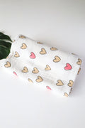 Rosy Heart-Muslin Baby Swaddle