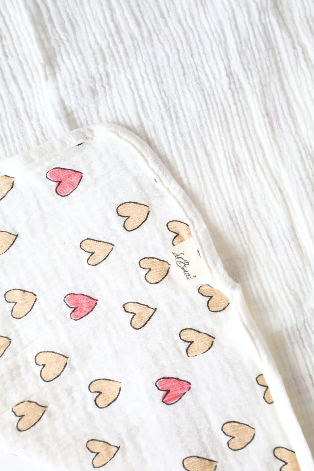 Rosy-Muslin Hooded Baby Towel