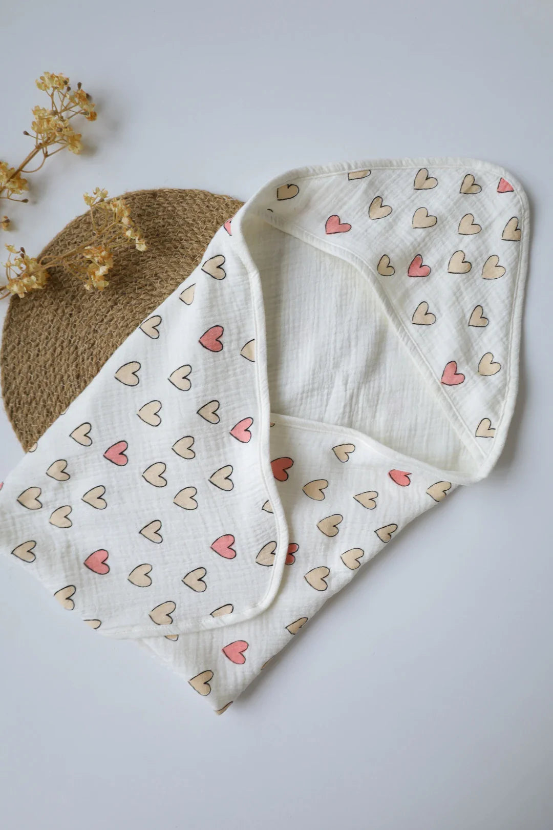 Snuggle Set-2-Combo of Muslin-Baby Swaddle, Hooded Towel & Wipes