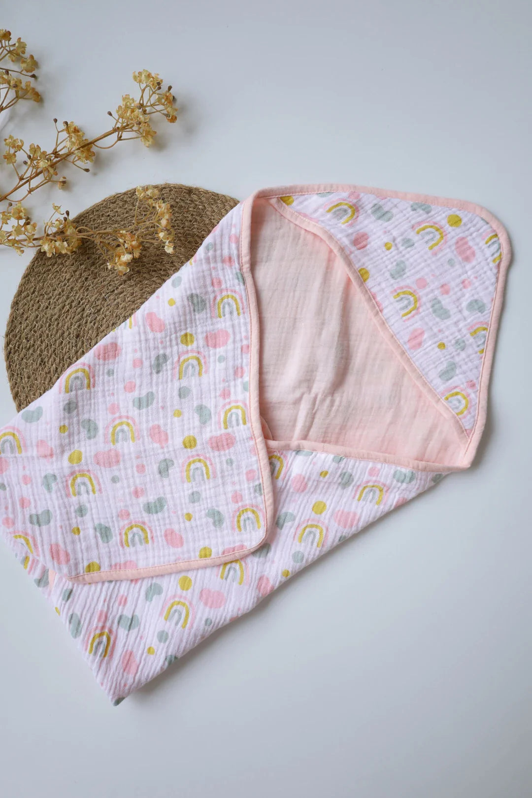 Snuggle Set-3-Combo of Muslin-Baby Swaddle, Hooded Towel & Wipes