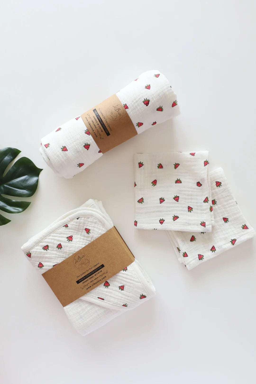 Snuggle Set-8-Combo of Muslin-Baby Swaddle, Hooded Towel & Wipes