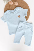 Snuggle Deer-Pointelle T-Shirt and Pant Set