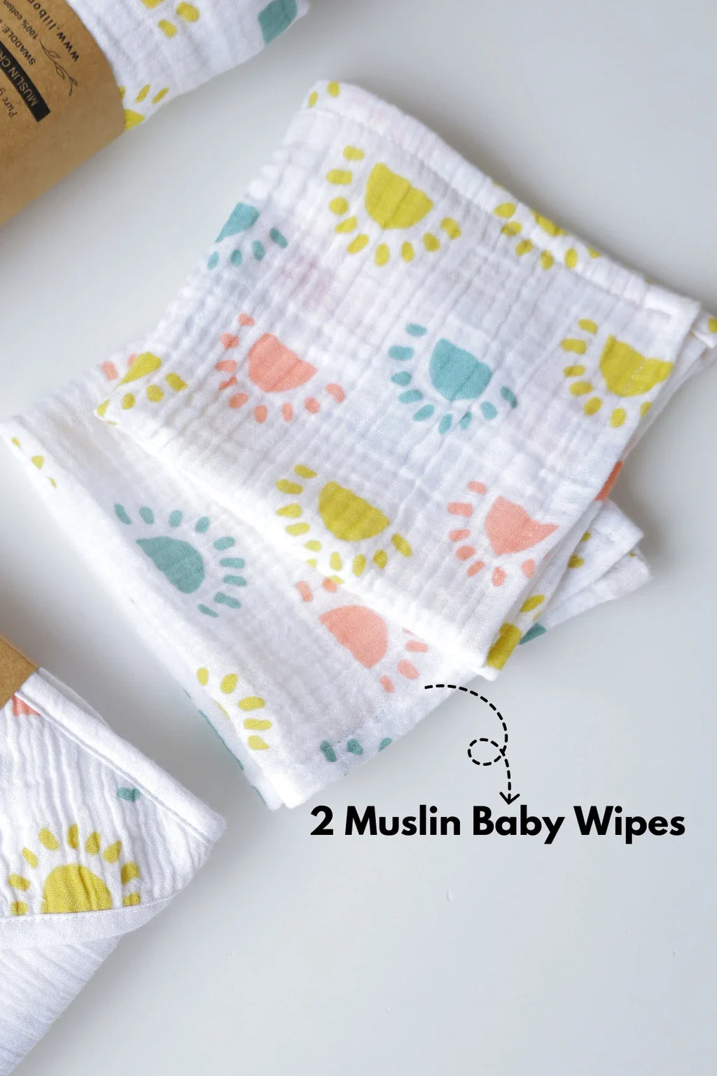 Snuggle Set-4-Combo of Muslin-Baby Swaddle, Hooded Towel & Wipes