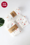 Snuggle Set-7-Combo of Muslin-Baby Swaddle, Hooded Towel & Wipes