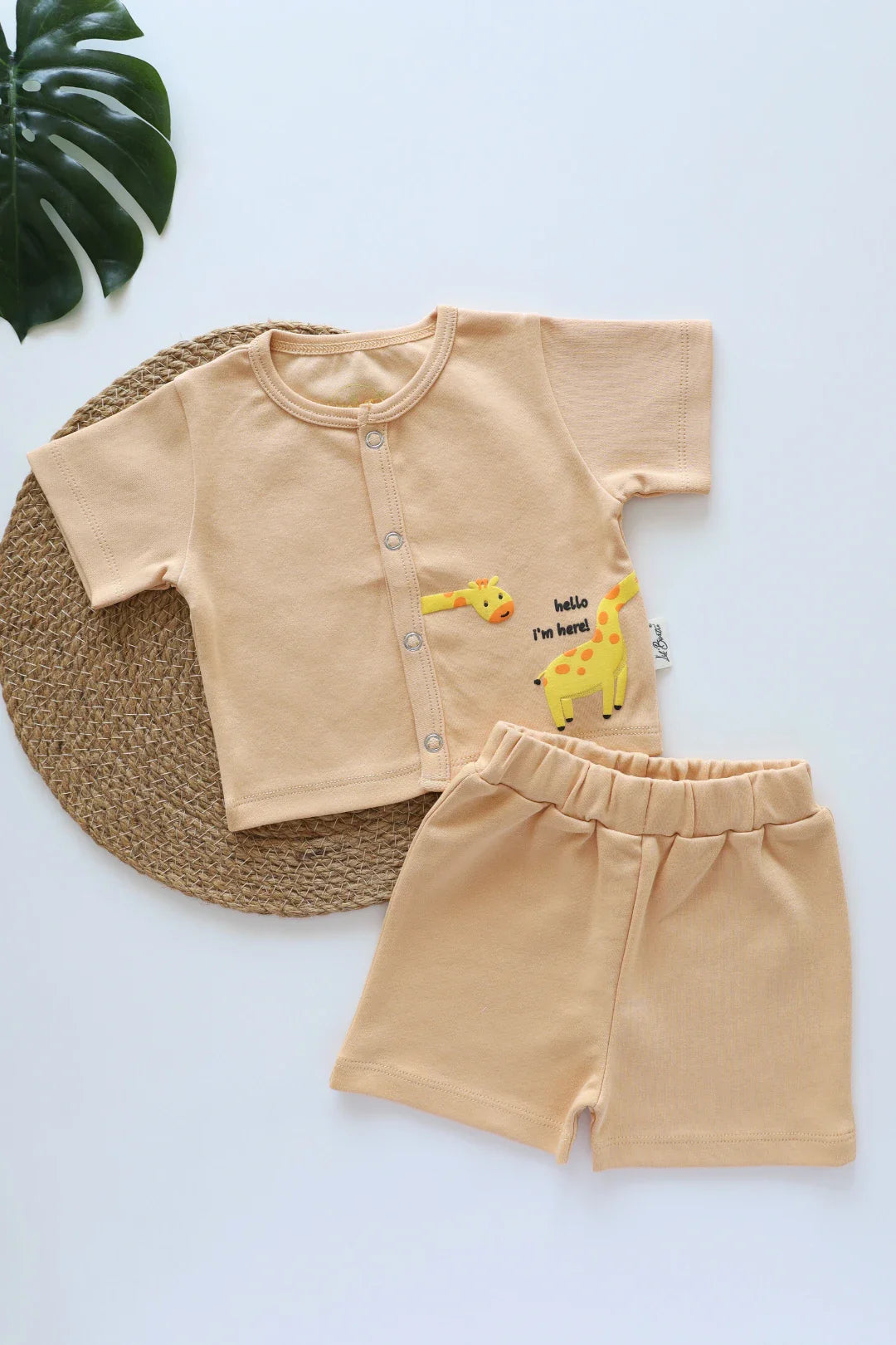 Soft Caramel-Top and Shorts