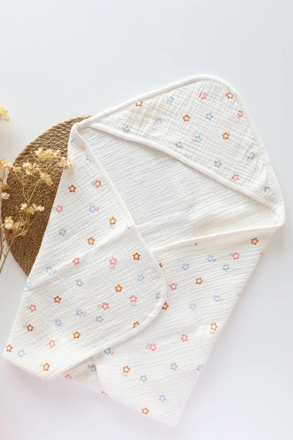 Snuggle Set-10-Combo of Muslin-Baby Swaddle, Hooded Towel & Wipes