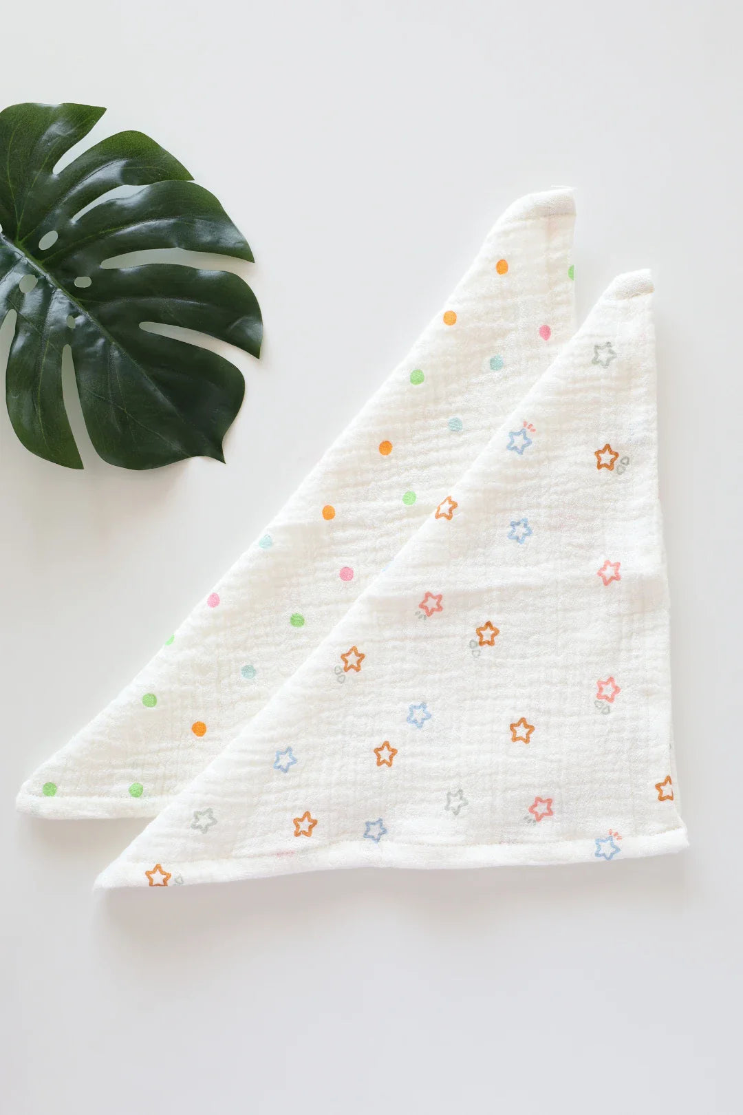 Star Pebbles-Muslin Baby Wipes Pack of-2