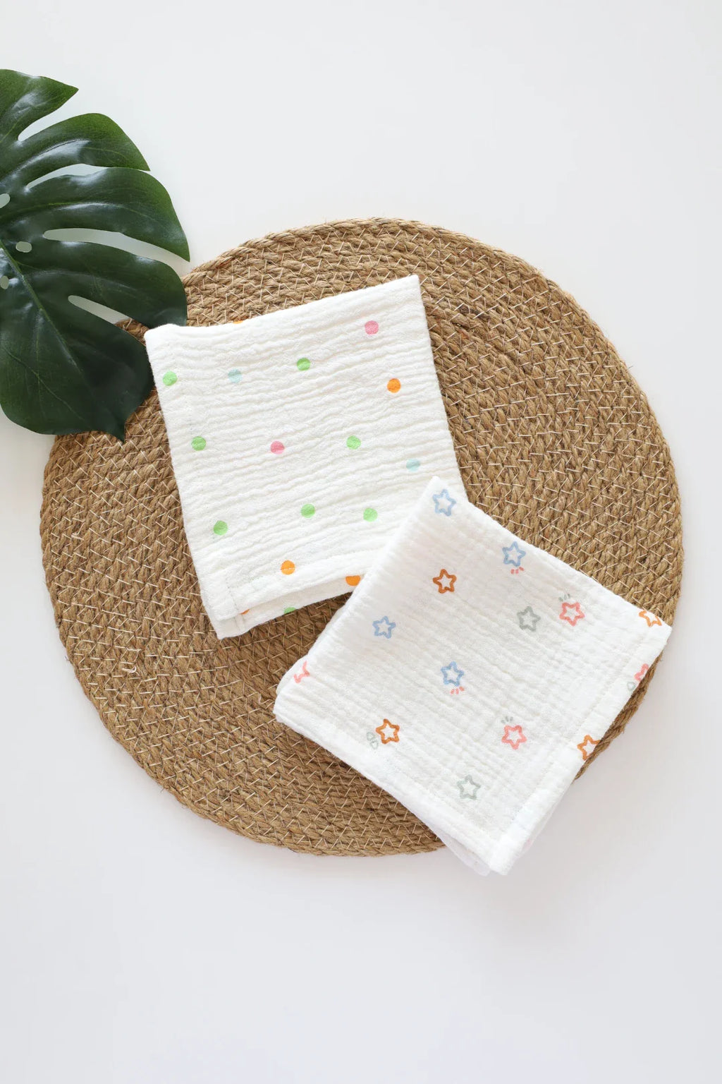 Star Pebbles-Muslin Baby Wipes Pack of-2