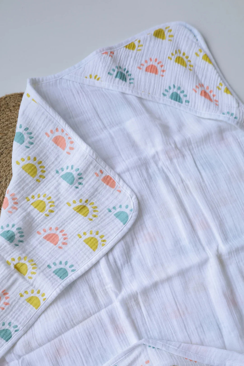 Sunshine-Muslin Hooded Baby Towel