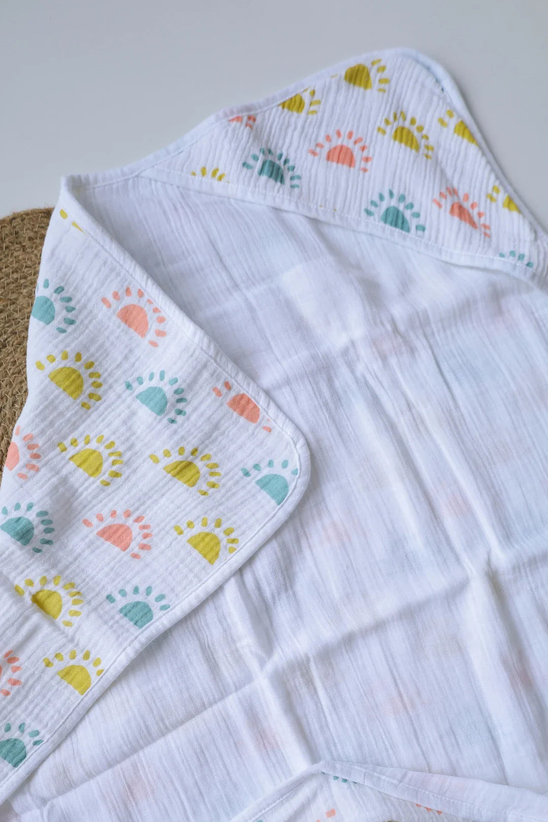 Sunshine-Muslin Hooded Baby Towel