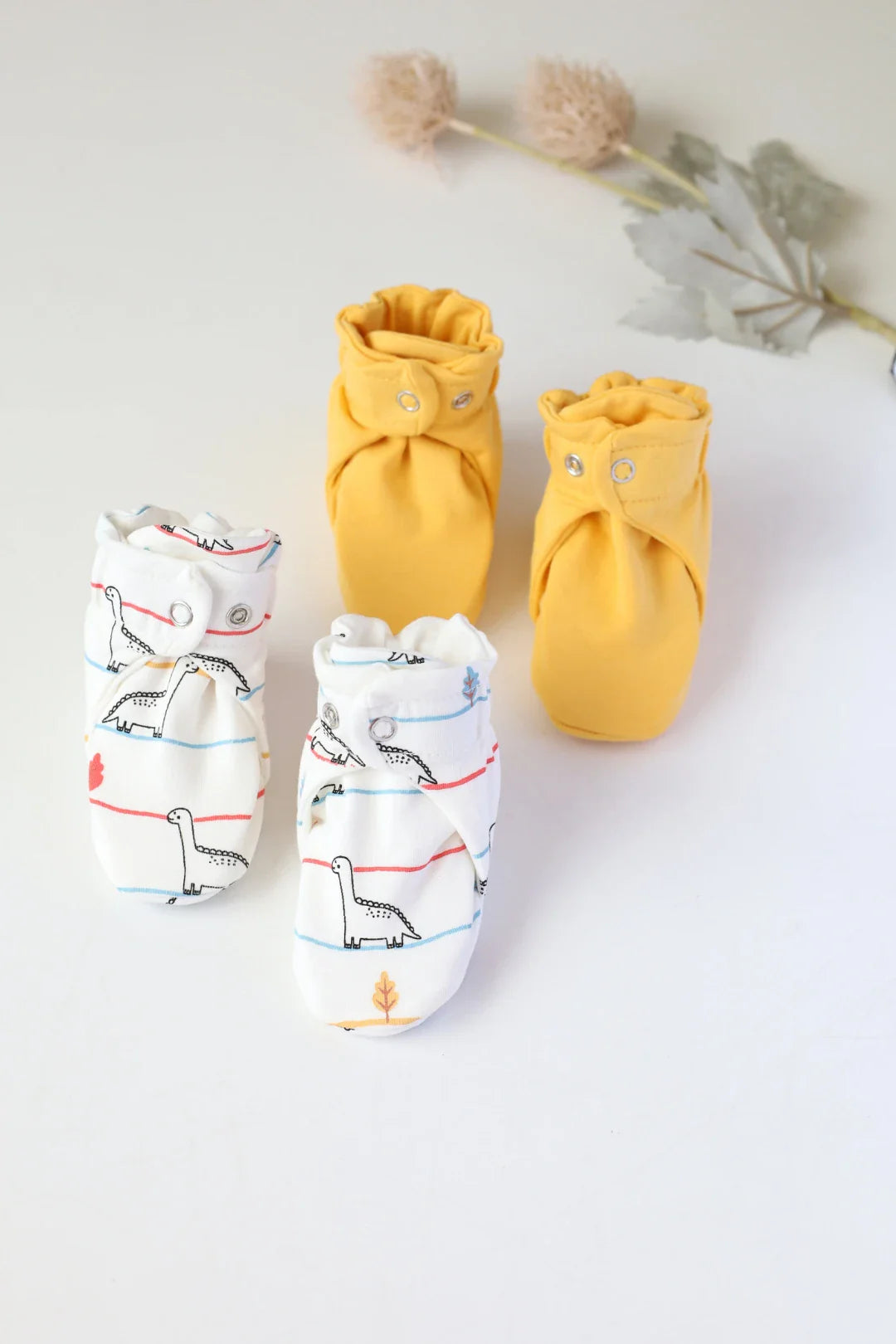 Tiny Saurs-Baby Booties Pack of 2