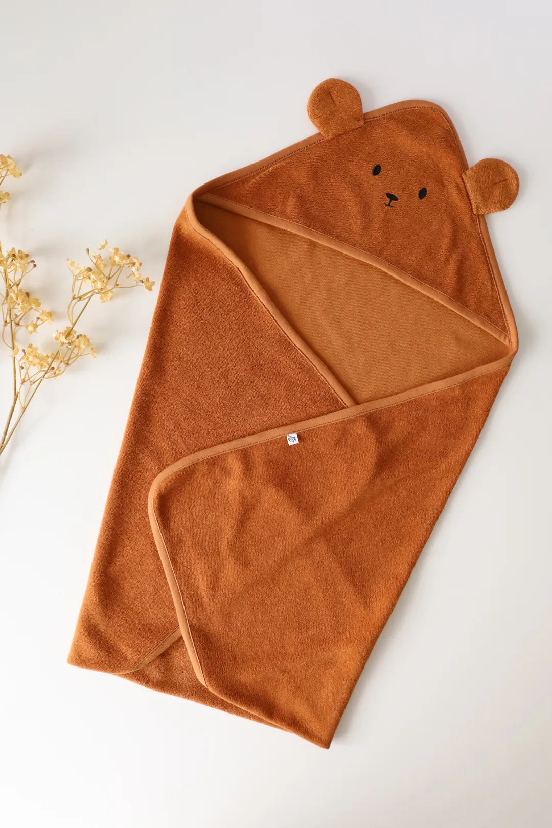 Toffee Bear-Terry Hooded Baby Towel