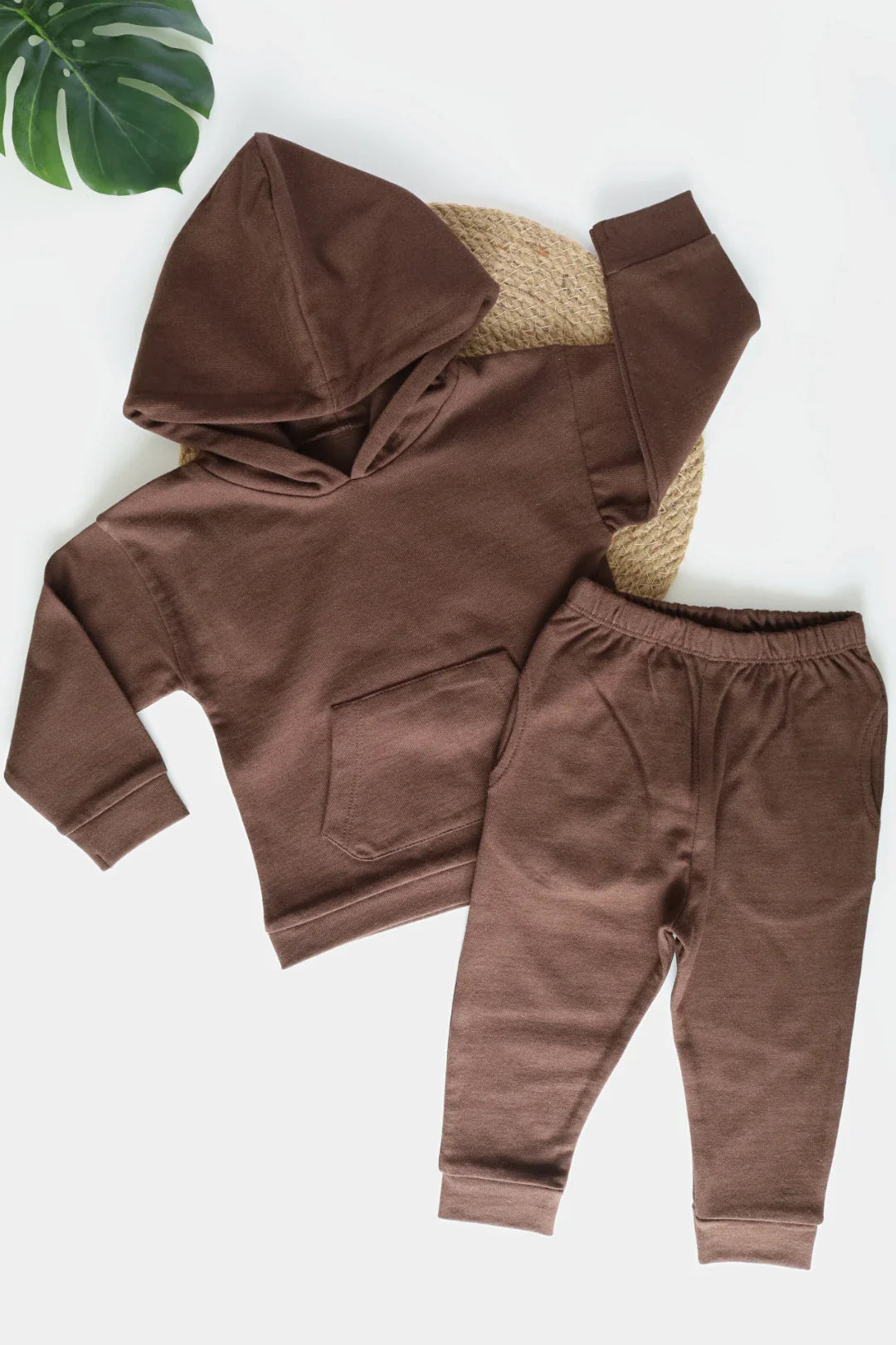 Toffee Twirl-Hooded Top and Pant Set