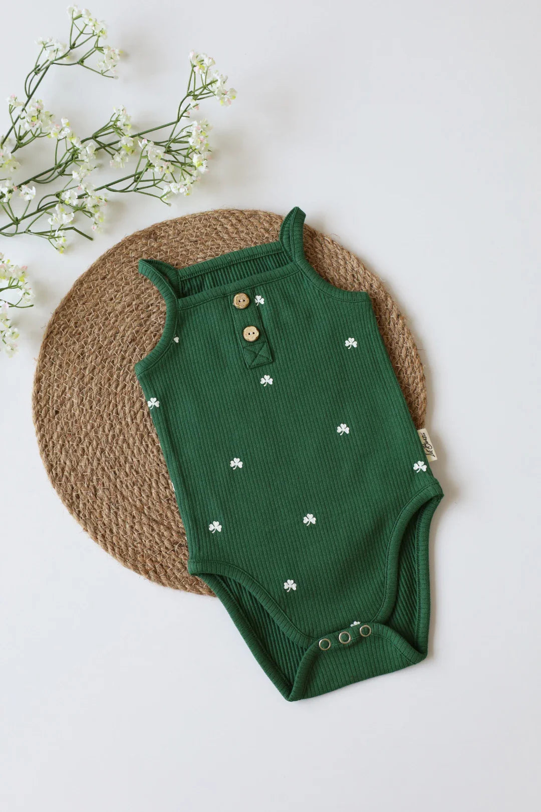 Tri Leaf-Baby Spaghetti Romper