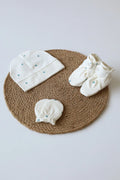 Trio Bud-Cap Mittens and Booties Combo