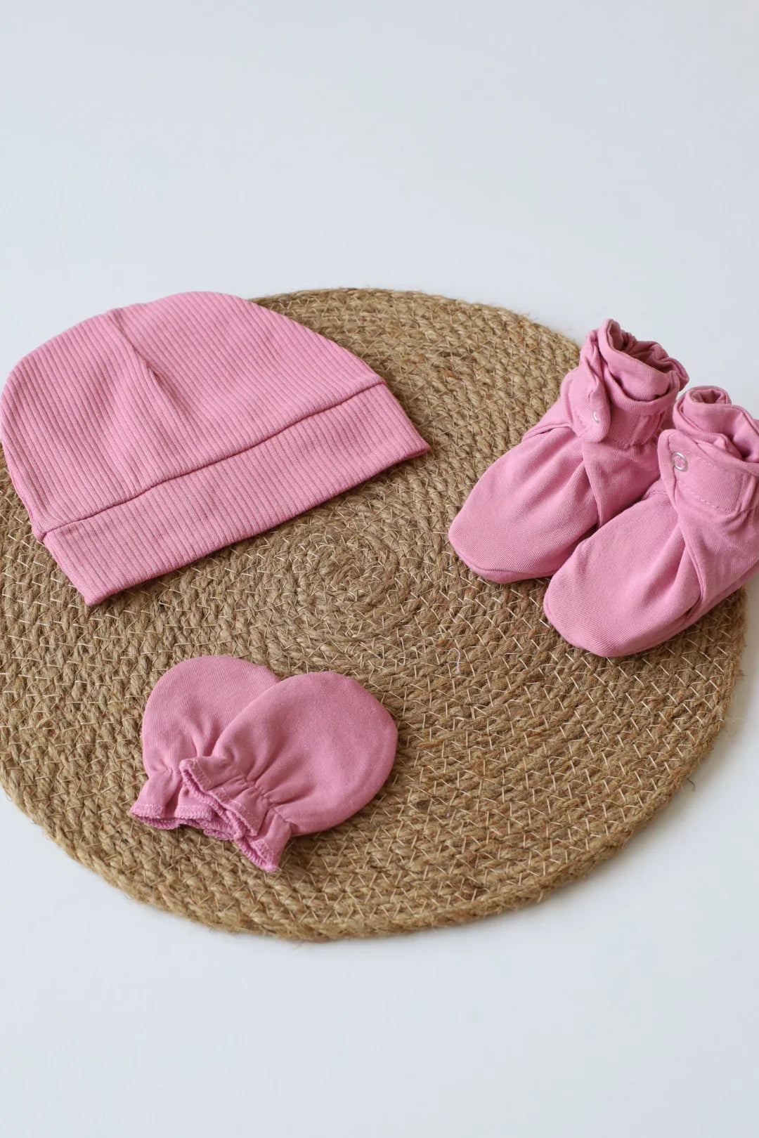 Trio Candy-Cap Mittens and Booties Combo