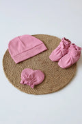 Trio Candy-Cap Mittens and Booties Combo