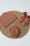 Trio Cocoa-Cap, Mitten and Bootie