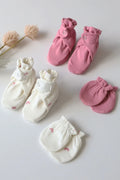 Twin Arch-Baby Mittens and Booties