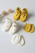 Twin Flitter-Baby Mittens and Booties