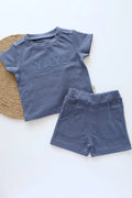 Velmora Blue-Kids Top and Shorts