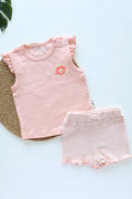 Vivid Due-Lychee-Girls Top and Shorts